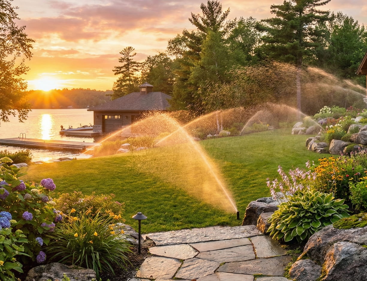 Inground sprinkler irrigation systems installation Muskoka, Simcoe County
